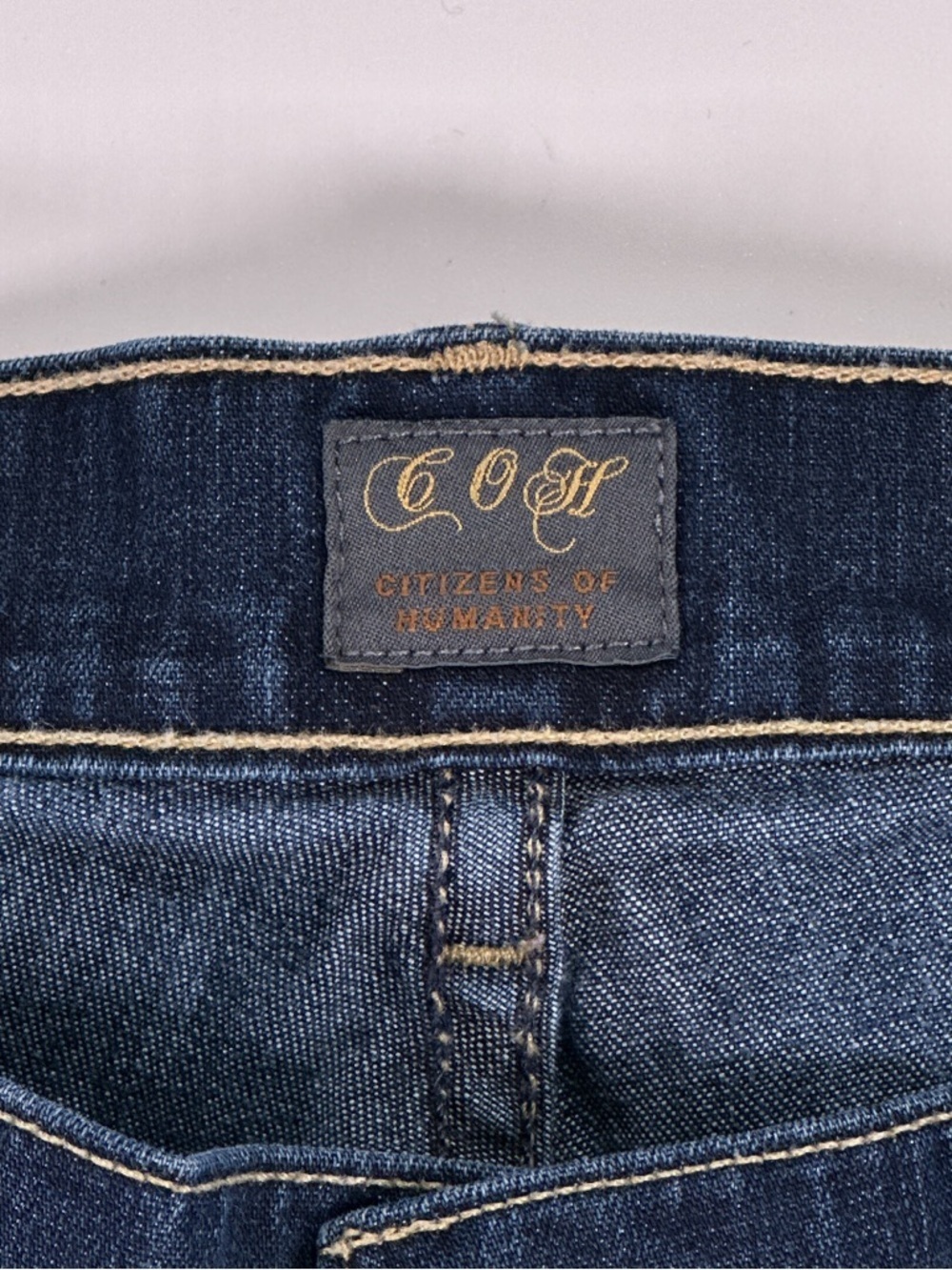 Citizens Of Humanity Ava Low Rise Straight Leg Jeans Dark Wash 28 - Picture 7 of 16